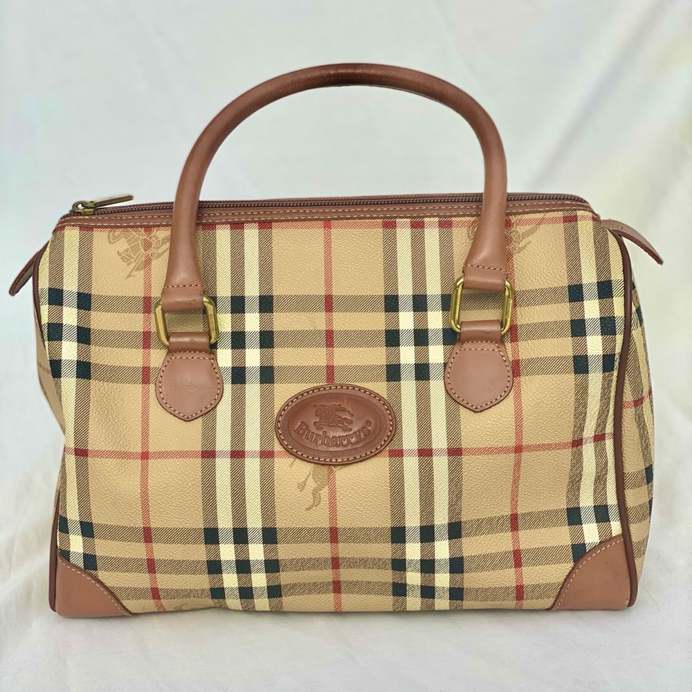 Burberrys Haymarket plaid bag